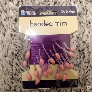 Crafters Square Purple Beaded Trim